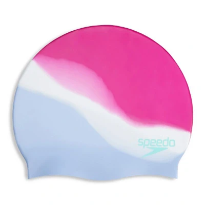 Afbeelding van Speedo Multi Colour Badmuts White Blue Purple Badmutsen