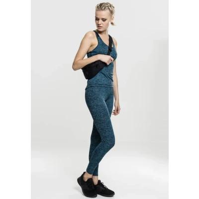 Afbeelding van Urban Classics Top, Dames, Maat: Large, Turquoise/ black