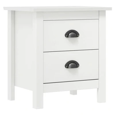 Afbeelding van Nachtkastje Hill 46x35x49,5 cm massief grenenhout wit