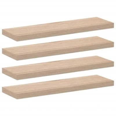 Afbeelding van vidaXL Wandschapppen 4 st 80x23,5x4 cm bewerkt hout