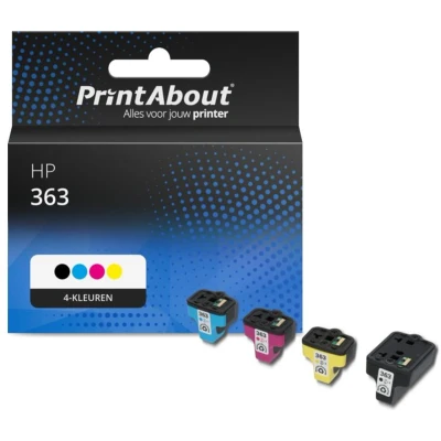 Afbeelding van Huismerk HP 363 (C8721EE) Inktcartridge 4 kleuren Voordeelbundel