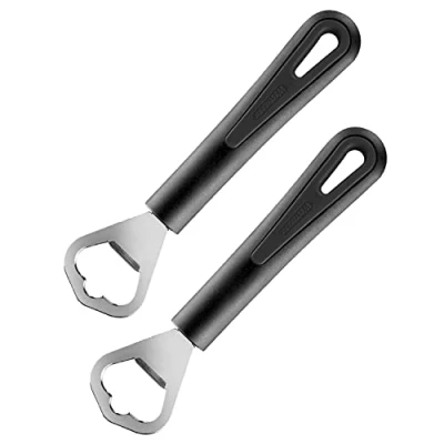 Afbeelding van Westmark 280822E4 flessenopener, staal en kunststof, 17 cm, 2 stuks, zwart