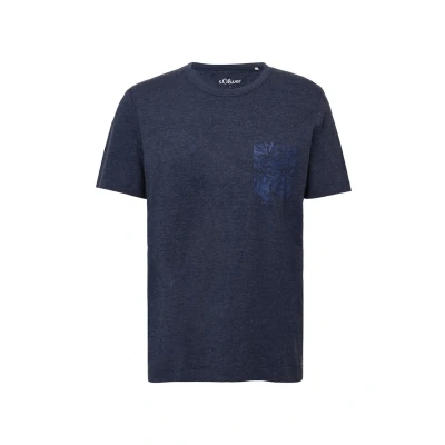 Afbeelding van s.Oliver Heren t shirt Maat S Mannen 58D1 BLUE onbekend materiaal