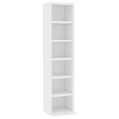 Afbeelding van vidaXL Cd kast, wit, 21 x 20 88 cm, bewerkt hout