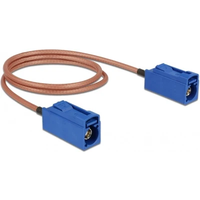 Afbeelding van Fakra C (v) antenne kabel RG316 50 Ohm / transparant 0,50 meter