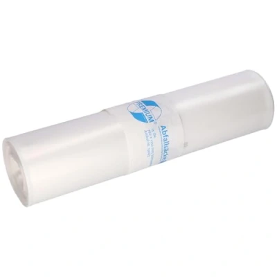 Image de DEISS PREMIUM Sacs poubelle Premium, Blanc ou transparent, 70 120 l, Liter 60 my, 1