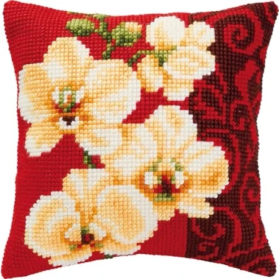 Afbeelding van Vervaco Witte orchidee?n Kruissteekkussen pakket PN 0008790