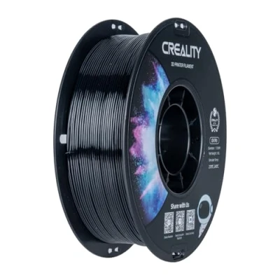 Afbeelding van Creality TPU filament 1,75 mm, voor 3D printen, hoge elasticiteit, zacht kleefmateriaal, elastisch, 1 kg, zwart