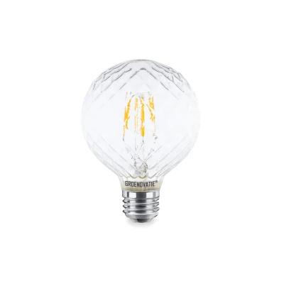 Afbeelding van E27 LED Filament Pine Globelamp 4W Warm Wit Dimbaar