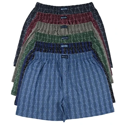 Afbeelding van MioRalini Topaanbieding 12 of 6 kleurrijke boxershorts in neutrale klassieke effen kleuren voor heren S M L XL 2XL 3XL 4XL 5XL 6XL 7XL