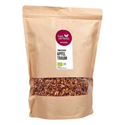 Afbeelding van FRUTEG Turkish Apple Dream Organic 1000 g I losse thee van fijne stukjes appel gecontroleerde biologische teelt appelthee cafeïnevrije fruitthee 1 kg