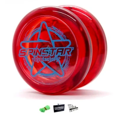 Afbeelding van YoyoFactory SPINSTAR Yo rood (ideaal Yoyo voor beginners, koord en handleiding inbegrepen)
