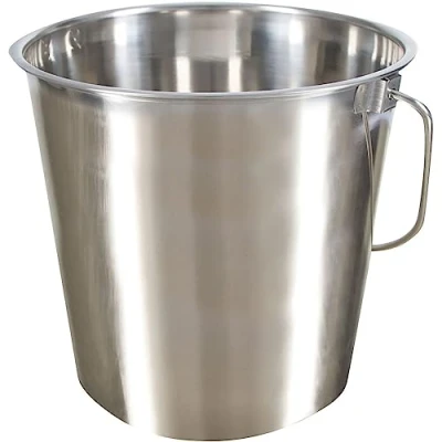 Image de Kerbl Seau Acier Inoxydable 8,5L