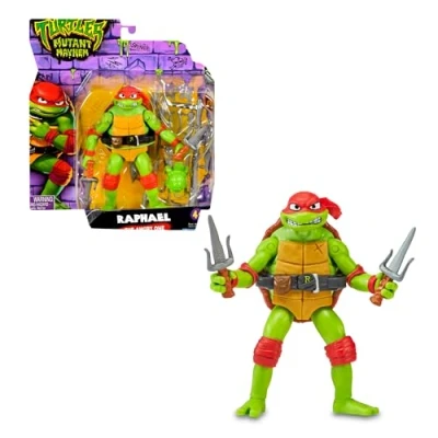 Afbeelding van Giochi Preziosi TU8053 Ninja schildpadden, 12 cm, met wapens, Raphael, speelgoed voor kinderen vanaf 4 jaar