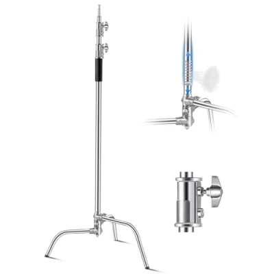 Image de VEVOR support en forme C d&#039;éclairage photographique acier inox 330 cm