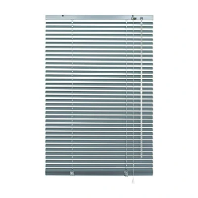 Afbeelding van Gardinia winkels Jaloezieën van aluminium om op te klikken, zilverblauw, 90 x 130 cm