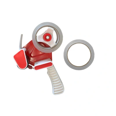 Afbeelding van Kortpack 2 Rollen Tape 48mm X 66mtr Transparant + Handige Dispenser (1 Set Bestaat Uit: 1 Tapedispenser)