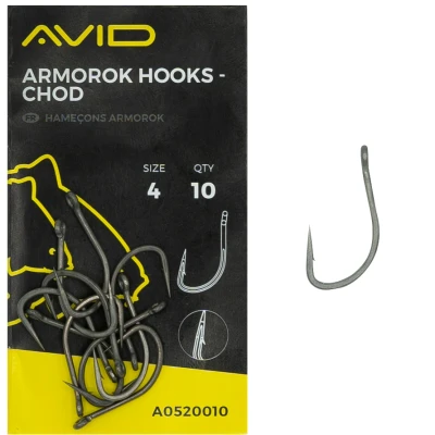 Afbeelding van Avid Carp Armorok Hooks Chod (10 pcs) Maat : size 6