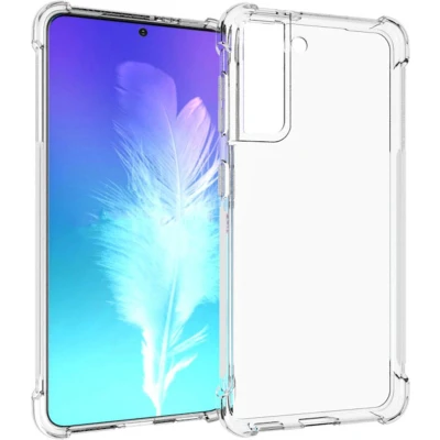 Afbeelding van iMoshion hoesje Geschikt voor Samsung Galaxy S21 Siliconen Design Transparant / Zwart Live Laugh Love