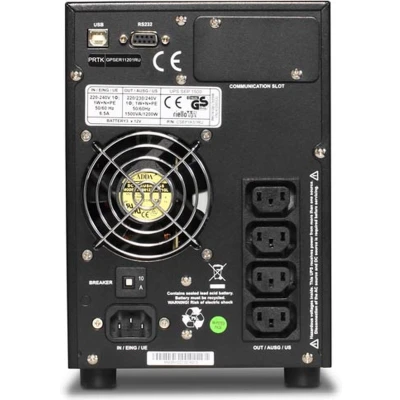 Afbeelding van Riello SEP 1500 onderbrekingsvrije voeding (UPS) 1,5 kVA 1200 W 4 stopcontact(en) AC (1.50 VA, 1200 W), UPS