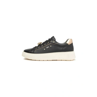 Afbeelding van Nero Giardini I514170D Baskets pour femme en cuir et matériau technique, Noir , 36 EU