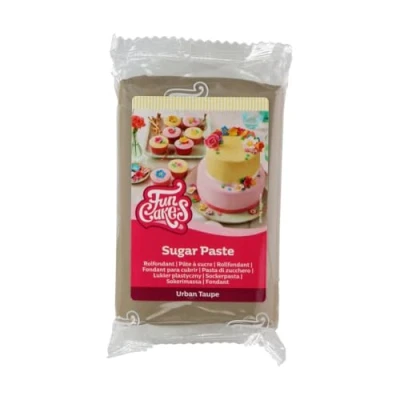 Afbeelding van FunCakes Rolfondant Urban Taupe 250g Fondant voor Cupcakes en Taarten