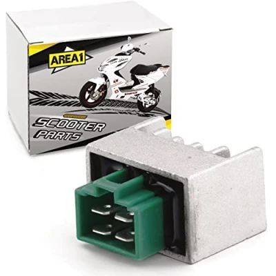 Afbeelding van Area1 12 V gelijkrichter spanningsregelaar voor scooter met 2 takt motor, compatibel Aerox, R, Neos, Nitro, Ovetto (alle vanaf 2003)