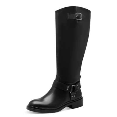 Afbeelding van Tamaris Dames 1 25513 43 modieuze dameslaarzen, zwart.