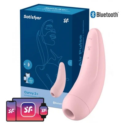 Afbeelding van Satisfyer Curvy 2 Roze Luchtdruk Vibrator GRATIS TOY bij iedere bestelling v.a. 40,