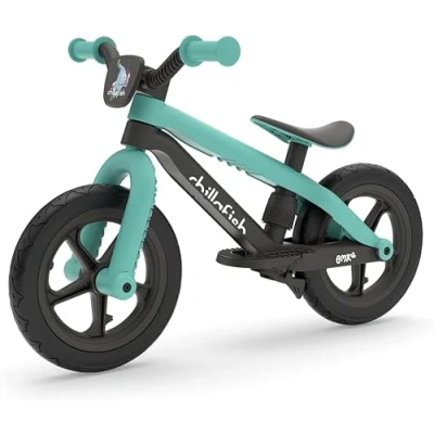 Afbeelding van BMXie 2 lichtgewicht funky loopfiets met 12 RubberSkin banden en voetrem.