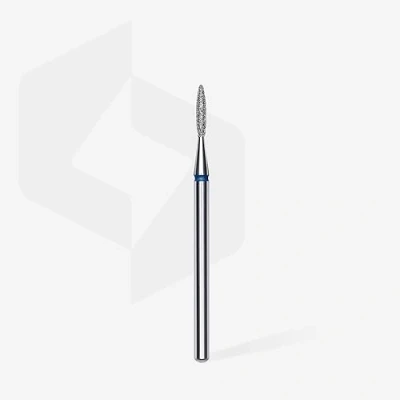 Afbeelding van STALEKS PRO Diamantpunt Scherpe vlam (blauwe ring) I Set voor nagelschuurmachines Schuurset elektrische schuurmachines Tip manicure en pedicure (FA11B016/8)
