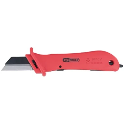 Afbeelding van Kabelmes met isolatie en verwisselbaar lemmet, 189mm KS Tools 117.1148