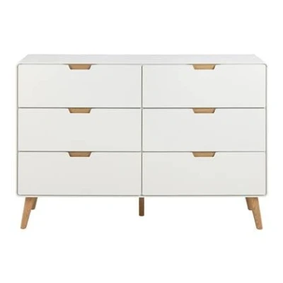 Afbeelding van Giga Living Dressoir Lowy 135x40x90 cm Naturel 6 lades