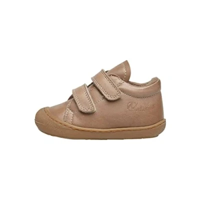 Afbeelding van Naturino Cocoon Mt 18 velcro&#039;s bumper warme effen lederen sneakers taupe