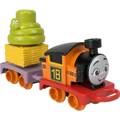 Afbeelding van Thomas &amp; Friends Locomotief om en zijn vrienden Mijn eerste Nia, trein met goederen te stapelen voor kinderen vanaf 18 maanden, HYG34