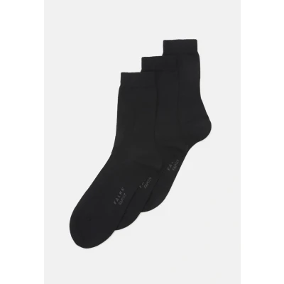 Afbeelding van Falke dames Happy sokken in 3 pack de kleur Zwart, maat: 35 38