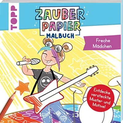 Afbeelding van Zauberpapier Malbuch Freche Mädchen