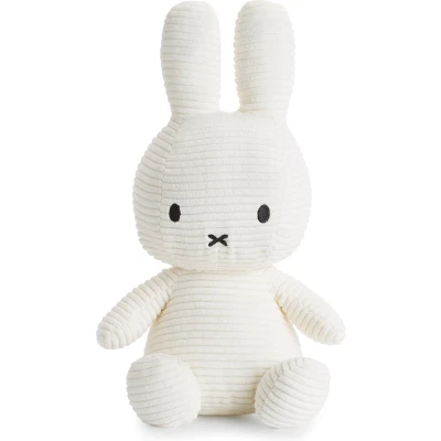 Afbeelding van Nijntje miffy corduroy knuffelkonijn 33 cm wit