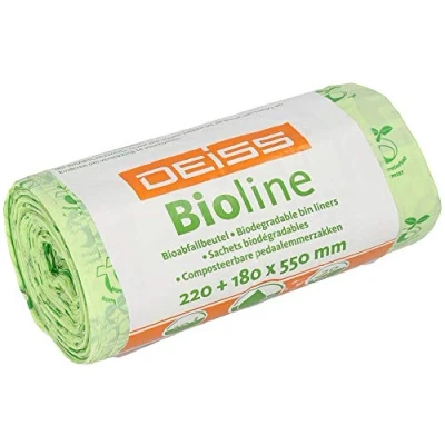 Afbeelding van DEISS Bioline Biologisch afbreekbare vuilniszakken, 10 l, 480 stuks