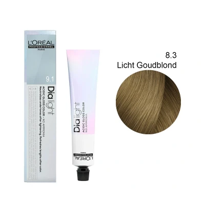 Afbeelding van L&#039;Oréal Professionnel Dia Light 8.3 Licht Goudblond