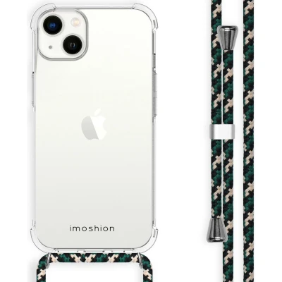 Afbeelding van iMoshion Hoesje Geschikt voor iPhone 14 Plus met koord Backcover Transparant