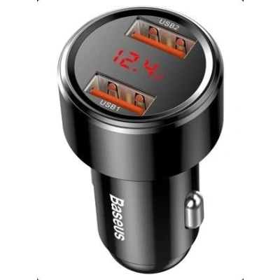 Afbeelding van Baseus CCMLC20A 01 Mobiele telefoon oplader auto QC 3.0 Zwart