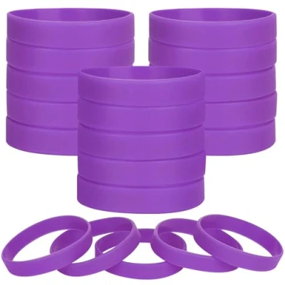 Afbeelding van LVNRIDS 100 stuks lege siliconen armbanden, elastische rubberen voor sportfeesten, groothandel, losse 8&#039;&#039; longueur pour adulte,