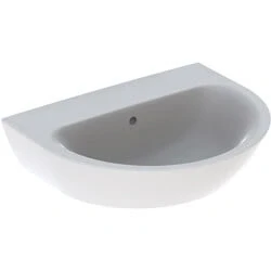 Afbeelding van Geberit Renova wastafel wit (60 x 48 cm) zonder kraangat, met