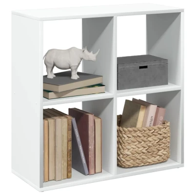 Afbeelding van Kamerscherm / boekenkast 69,5x29x69,5 cm bewerkt hout wit