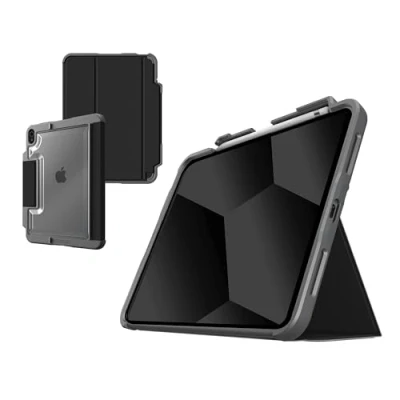 Afbeelding van STM Goods Dux Plus Book cover Zwart, Transparant Tabletcover