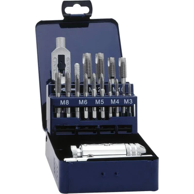 Afbeelding van Eventus by Exact 20331 Tapborenset 16 delig metrisch Rechtssnijdend DIN 352 HSS 1 set(s)