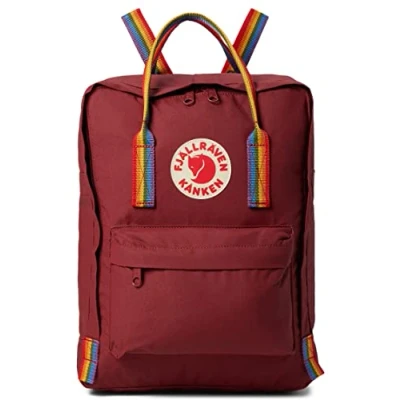 Afbeelding van Fjallraven Kanken rainbow ox red pattern