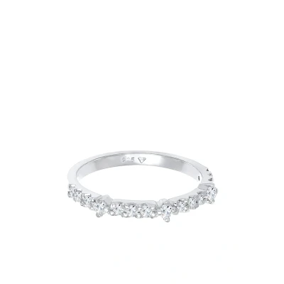 Afbeelding van Elli Classic LOOK Ring, Dames, Maat: 58, Silberfarben