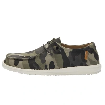 Afbeelding van Hey Dude Wendy Natural, dames mocassin, Camo